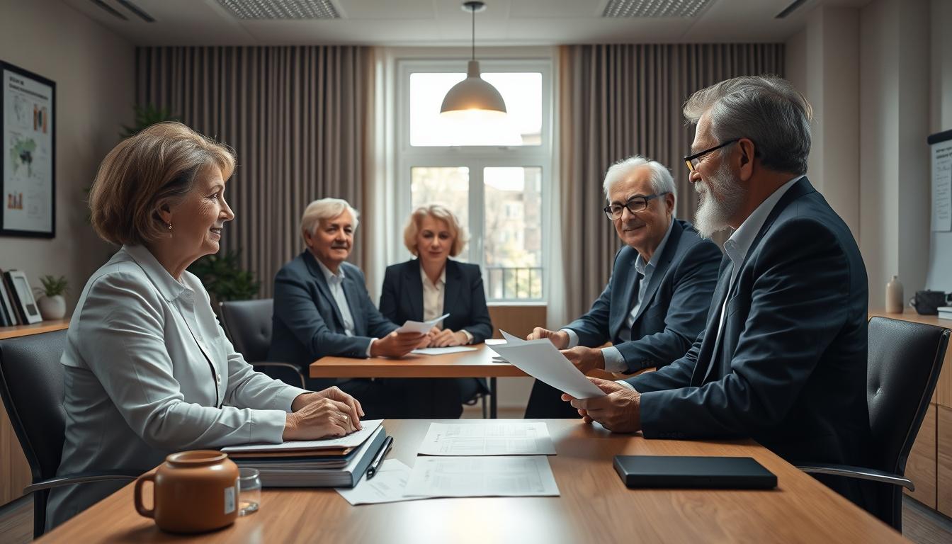 Business agreement signing